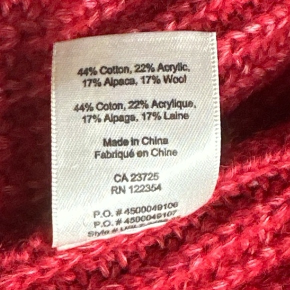 Wilfred Free Aritzia Karolin Chunky Knit Cotton Alpaca Wool Acrylic knit tunic - Picture 8 of 9